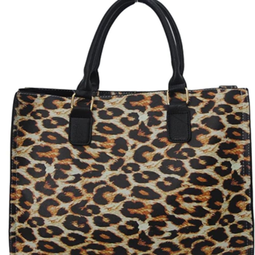 New Wild Leopard 2-n-1 Faux Leather Tassle Bag